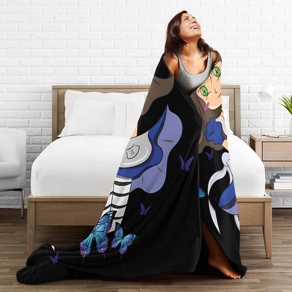 Dark Alice Madness Returns Game Soft Warm Blanket Plush Throw Blanket Comfortable Bedroom Flannel Bedspread Sofa Bed Cover