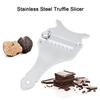 Truffle , Stainless Steel Cheese Cutter   Blade Chocolate   Truffle Grater with Wood Handle for Home   and Commercial Kitchen Us