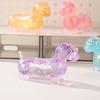 Yousheng 1/4Pcs Stress Relief Toy Glossy Finish Soft Slow Rebound TPR Material Dachshund Squeeze Toy Animal Decompression Toy