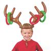 Inflatable Reindeer Antler Ring Toss Game, Fun Christmas Party Decor & Outdoor Lawn Game, Festive Family Activity