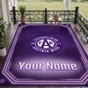 Custom Text Printed Rug Austria Wien FC Non Slip Floor Carpet For Home Room Decor