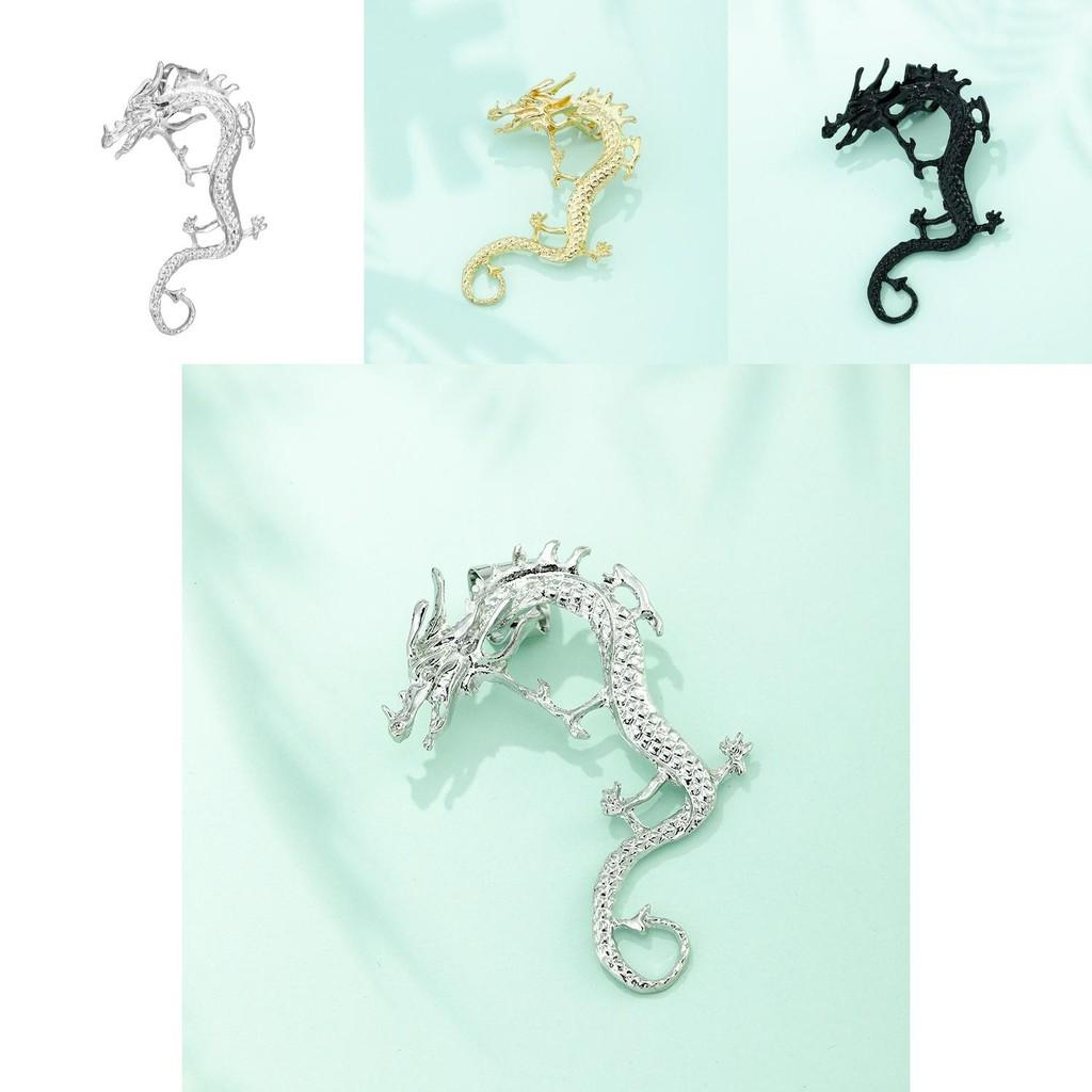 Stylish Alloy Dragon Earrings Simplistic Animal Design Ideal For Everyday Wear