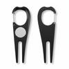 2PCS Foldable Design Golf Divot Tool Aluminum Alloy Shell Golf Fork  Golf Course Care