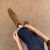 Vintage Suede Woman Stretch Slim Short Boot Casual Low Heel Shoes Autumn Ladies Party Mordern Ankle Shoes