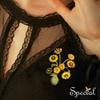 Vintage Blumen Brosche Gold Corsage Schmuck Kreativer Metall Pin Anzug