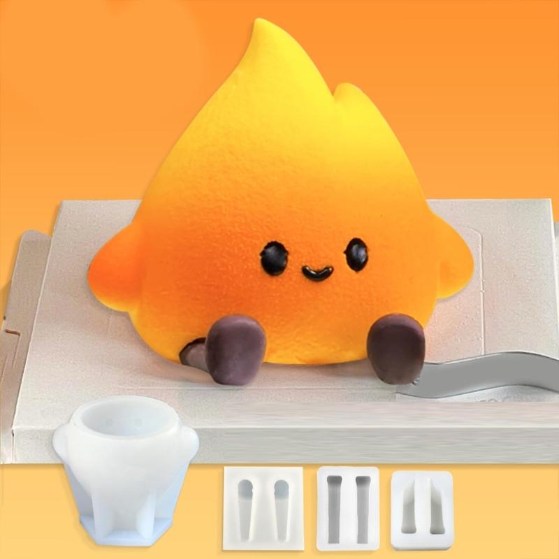 Little Flames Silicone Molds Making Mousses Cake Molds Decorating Baking Tool for Making Chocolate Fondant Dessert