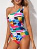 Women's One-shoulder One-piece Swimsuit Summer Swimwear