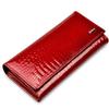 Top Layer Cowhide Women's Crocodile Pattern Genuine Leather Wallet and Clutch