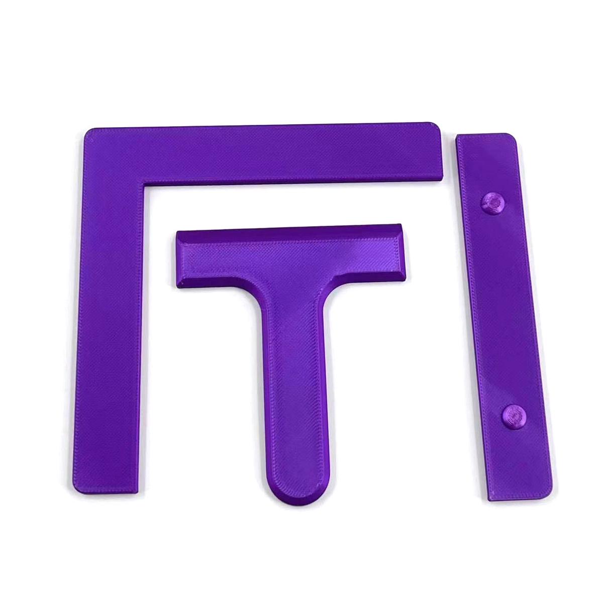 

Diamond Painting Alignment Tools: Horizontal Ruler,Right-Angle Ruler,And Pusher Tool,Assist in Aligning Diamonds with The Canvas фиолетовый