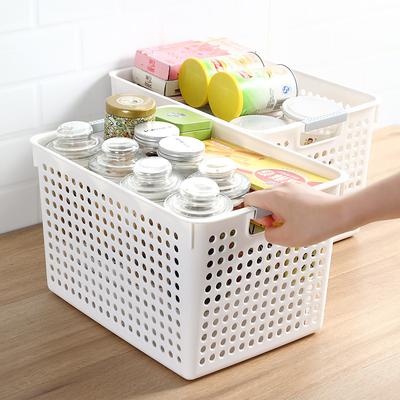Bathroom Basket Plastic Storage Basket Sundries Storage Frame Plastic Storage Basket Desktop Snack Storage Basket Bath Basket