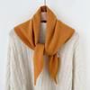 Versatile Striped Wool Knitted Triangle Scarf Women Fashion Wool Scarf Shawl Winter Warm Soft Knitted Hood Scarf Shawl Neck Wrap