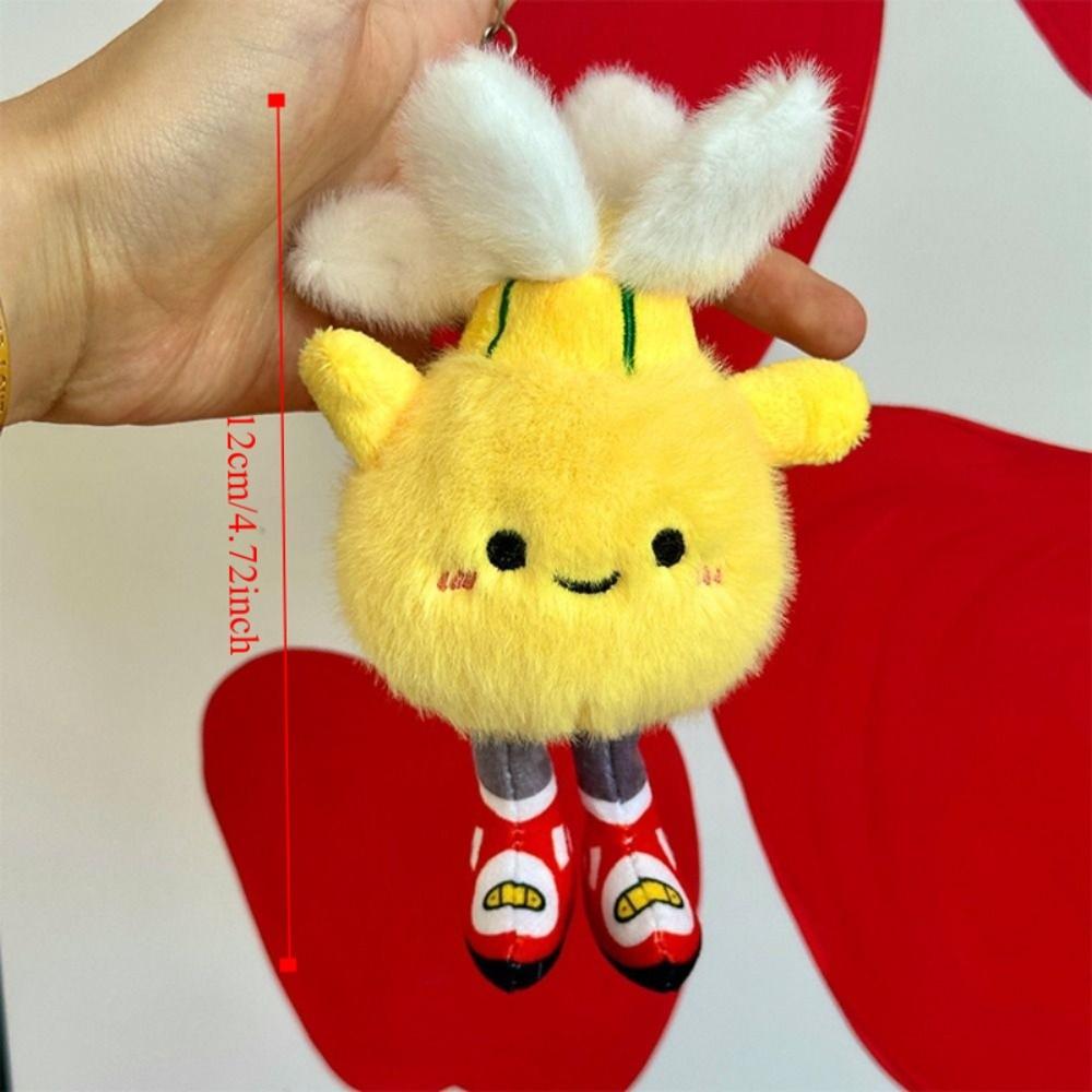 Rugby Billiards Football Plush Toys with Feet Smiling Face Expression Ball-type Pendant Cute Creative Keychain Birthday Gifts