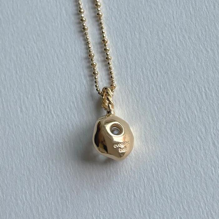 [silver925] Silent glow necklace (Crystal)