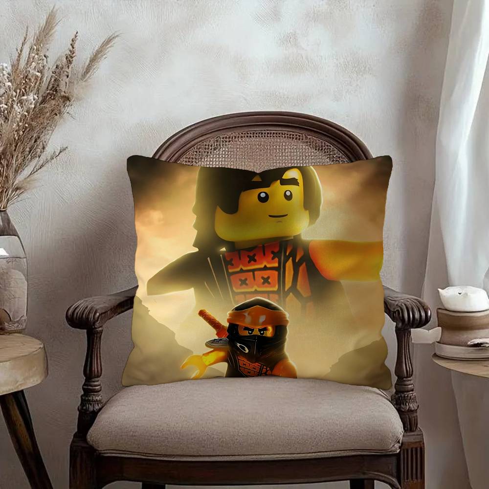 Cool Cartoon-N-Ninjago Pillow Cushion Cover Pillowcase Living Room Sofa Home Decor Customized
