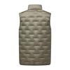 Leichte Daunenweste für Herren - Herbst/Winter Stehkragen Gilet mit Innenlage aus weißer Entendaune. Kurze, ärmellose Jacke.
