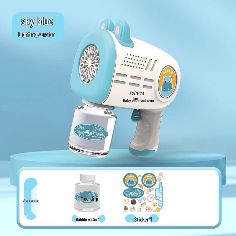 Capybara Bubble Wand: Automatic Light-Up Bubble Gun for Outdoor Parent-Child Fun