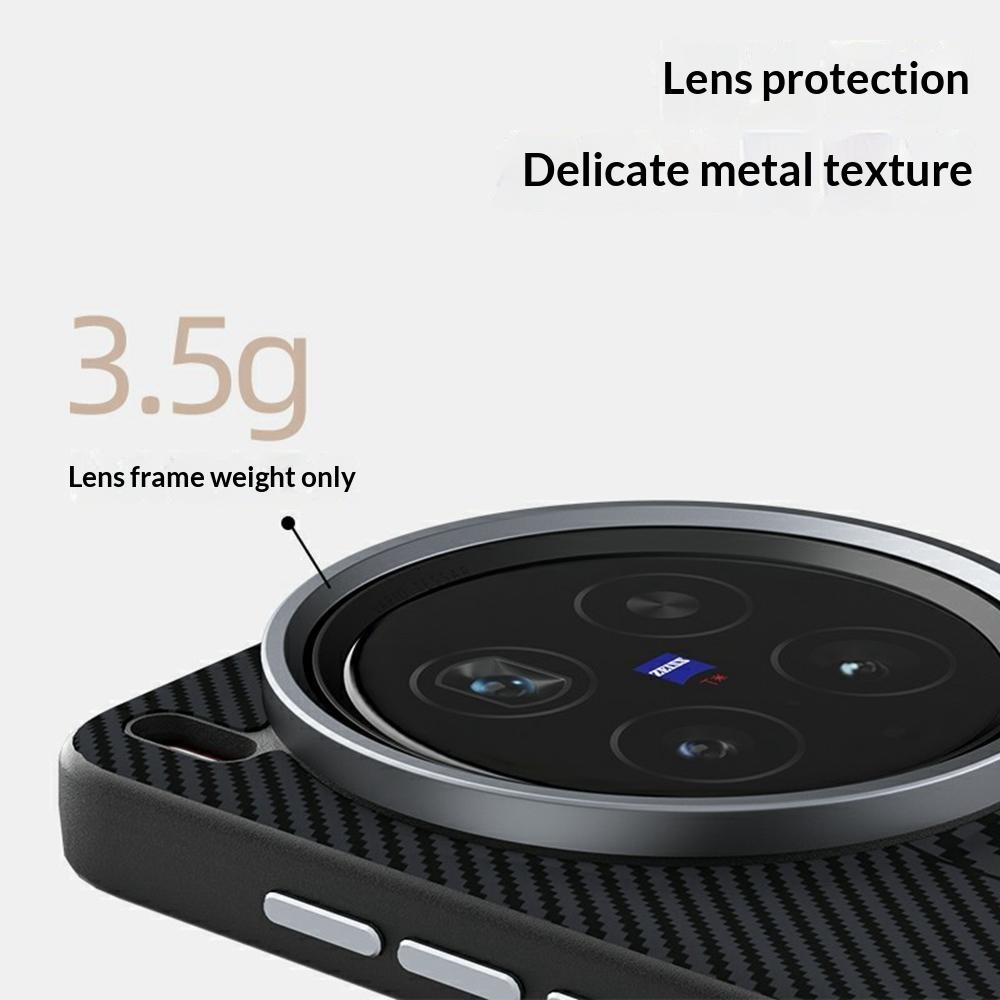 ABEEL For Vivo X200 Ultra 5G Magnetic Case PC + TPU + Aluminum Alloy + PU Leather Slim Phone Back Cover