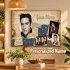 Custom Name Elvis Presley 5D Diamond Painting Personalized Full Drill Diamond Art Kit Gift