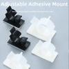 10Pcs Plastic Wire Clamp Holders Self-Adhesive Cable Tie Mounts  Electronics Cord Organization