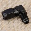 Universal AN3 Female to 3AN Male 90 Degree Flare Swivel Hose Fitting Adapter Connector Fit for Oil Fuel Coolant Water Air Gas