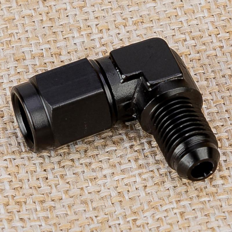 Universal AN3 Female to 3AN Male 90 Degree Flare Swivel Hose Fitting Adapter Connector Fit for Oil Fuel Coolant Water Air Gas
