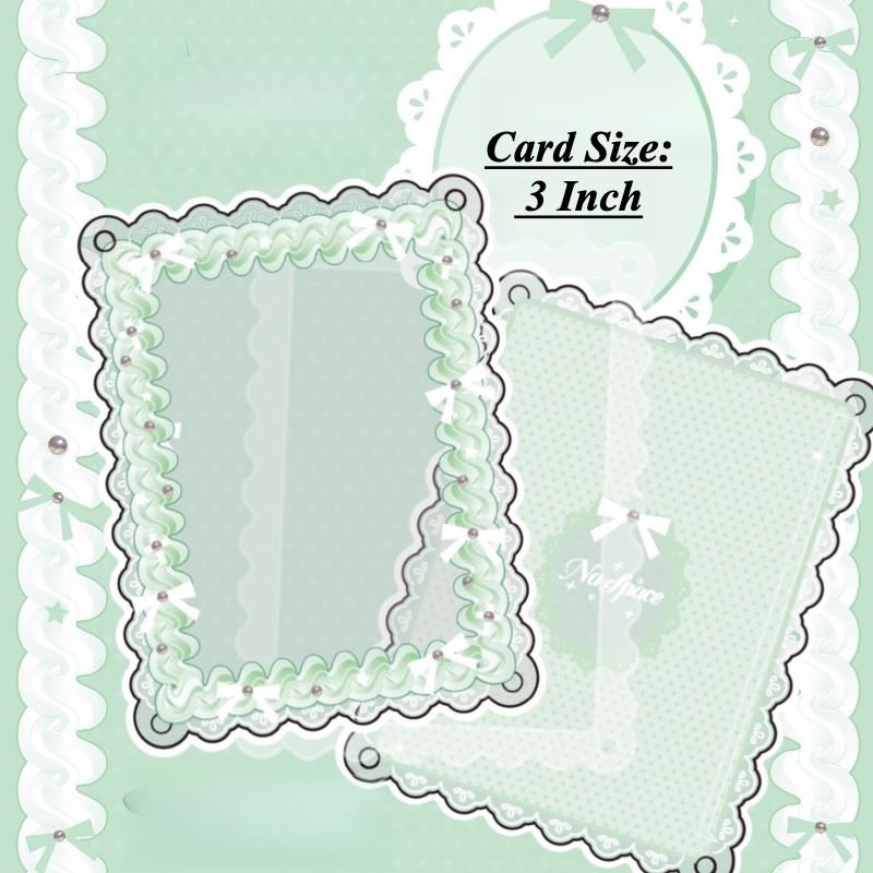 Sweetheart Knot Acrylic Photo Frame Kawaii Card Frame for 3 Inch Anime Photocard Display Polaroid Protective Cover Wholesales