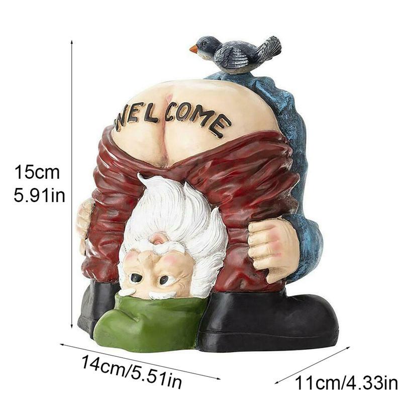 

Whimsical Garden Gnome Statue Crafted From Durable Resin For Outdoor Yard Decor Welcoming statue