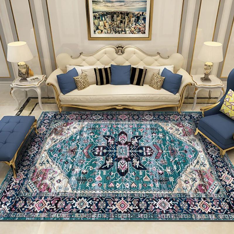 Light Color Retro Carpets for Living Room Original Kids Bedroom Carpets Large Size Entrance Rugs Room Decor Table Floor Mats