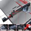 Table Saw Miter Gauge with Micro Adjustable Flip Stop and Extendable Fence for Band Saw Router Table 3/8x3/4 Inch T Slot