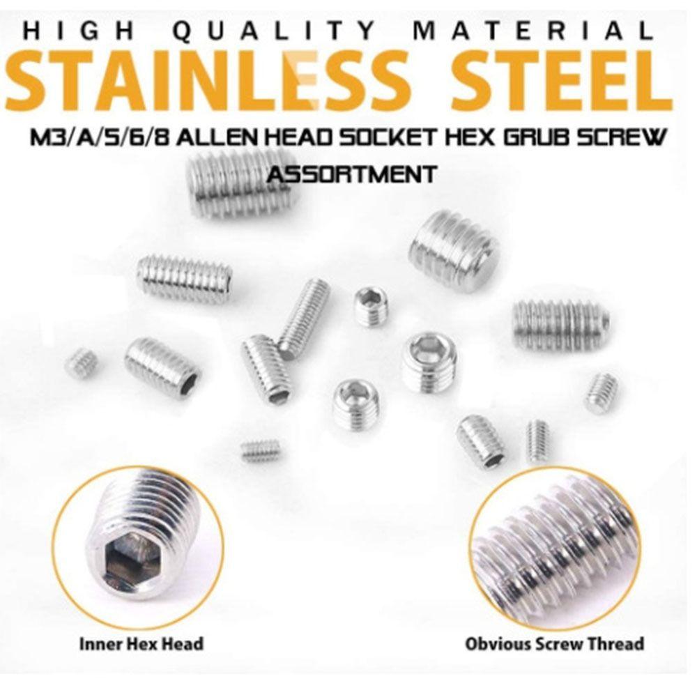 

300pcs M2.5/M3/M4/M5/M6/M8 Assortment Kit with Internal Hex Drive for Machine