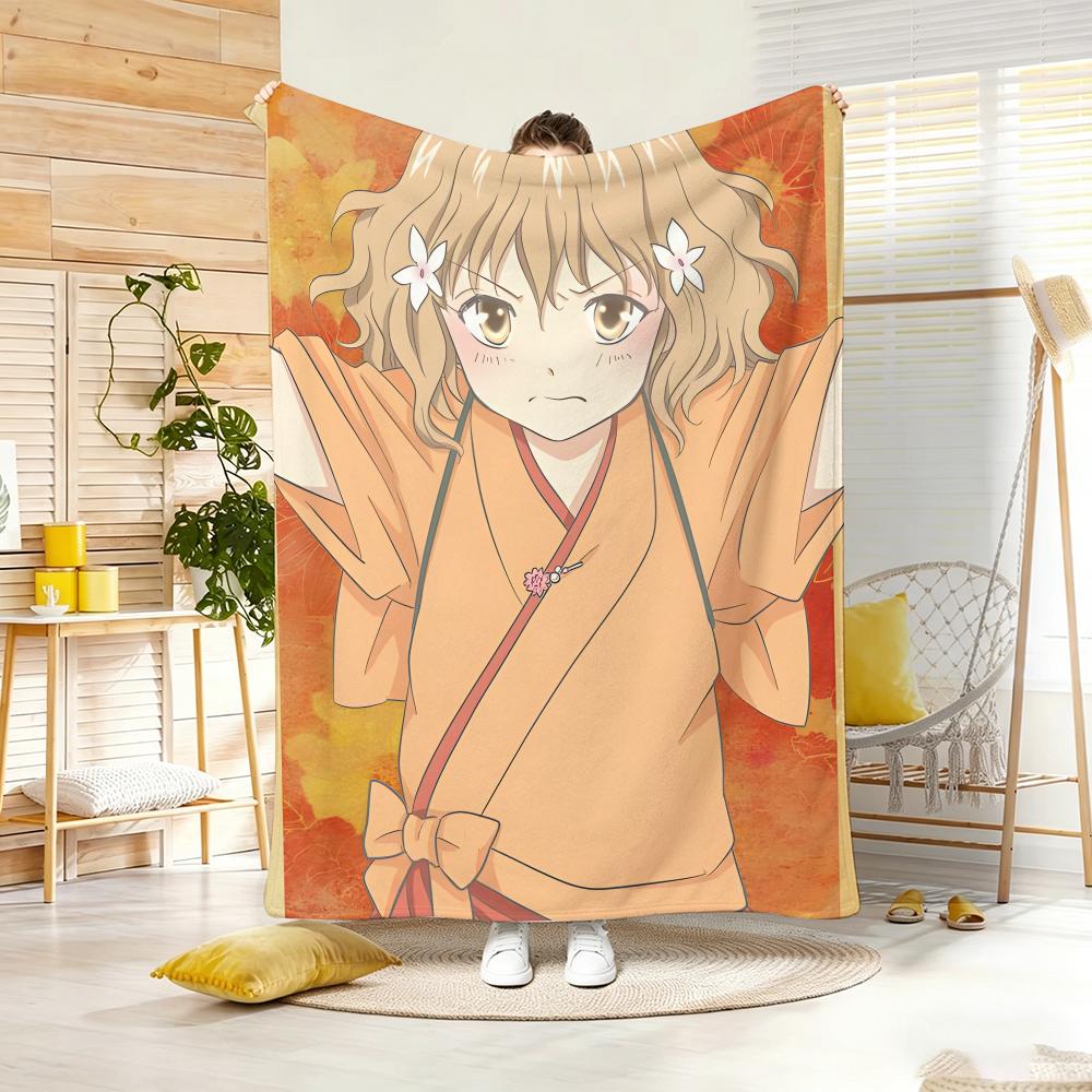 Anime H-HanasakuS IrohaS Throw Soft Warm Throw Blanket for Bedroom Living Room Bed Travel Camping Picnic Gift