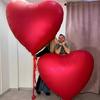 63 Inch Huge Balloons Heart-shaped Aluminum Foil Balloon Wedding Birthday Anniversary Engagement Valentine's Day Decor Balloon