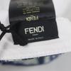 Pristine FENDI Cap All-over Pattern Baseball Hat Blue White Silk Mens 58 FXQ961 Used