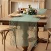 Spitzen Tischläufer Ausgestanzte Platzsets für Esstisch Kommode Buffet Dekor Faltenfreies Schutz-Tischdecke für Esstisch Zuhause Hochzeit Party