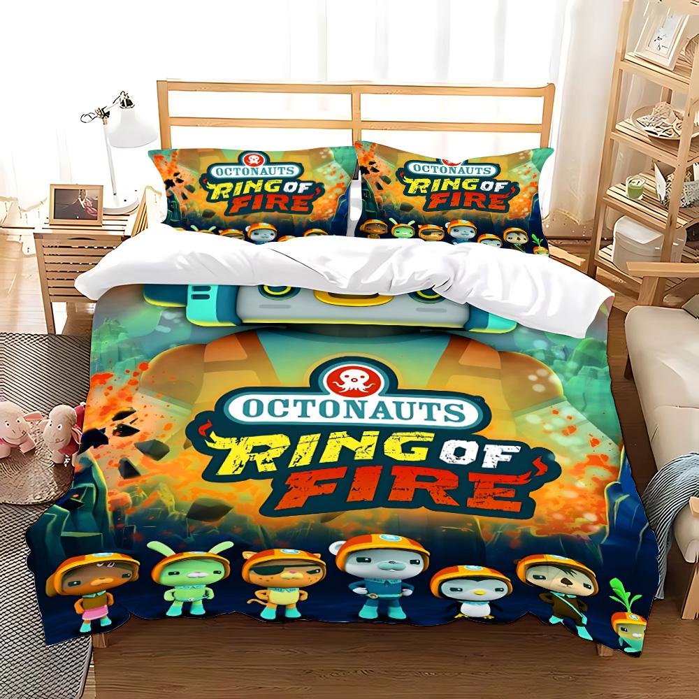 Duvet The Octonauts cartoon Pillowcase Bedding Set Adult Boy Girl Bedroom Decoration Children Gift Single Double Large Size