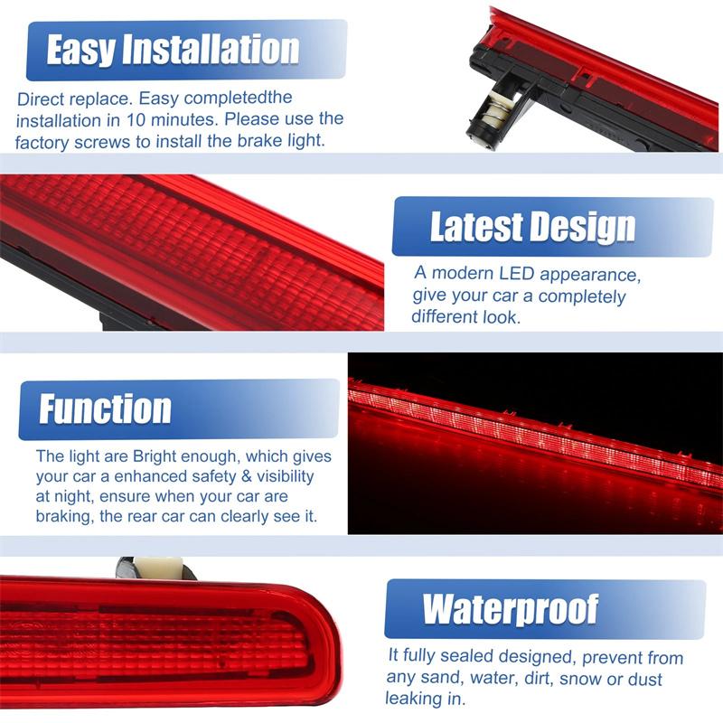 Third Brake Light For Vw Transporter T5 2003-2015 7E0945097A Led High Level Mount Additional Rear Tail Stop Signal Warning Lamp