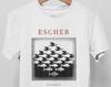 Koszulka Escher Niebo i Woda, Bawełniany T-shirt Metamorfoza