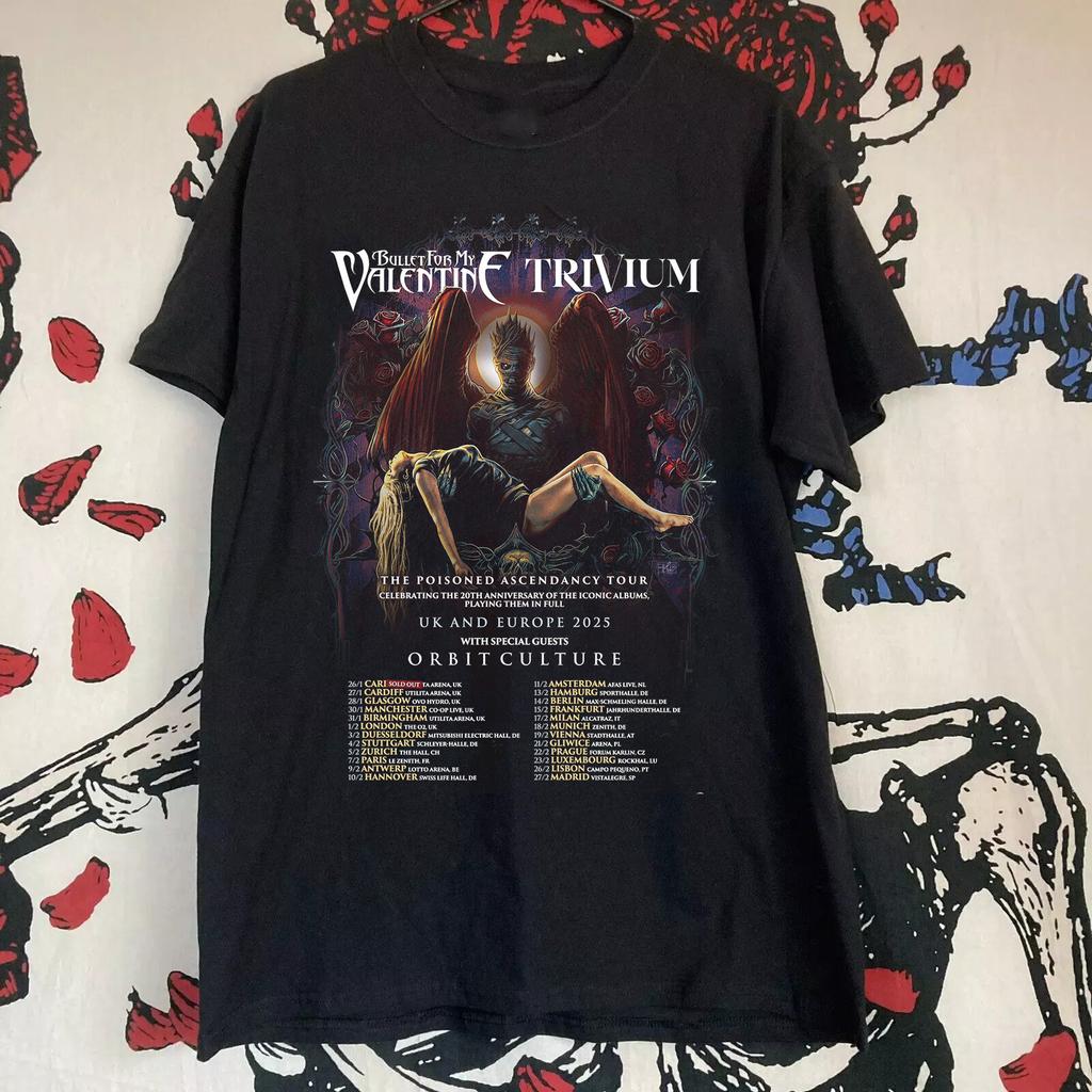 Bullet for My Valentine European Tour With Trivium T Shirt Mens Womens Tees Top Size S-4XL