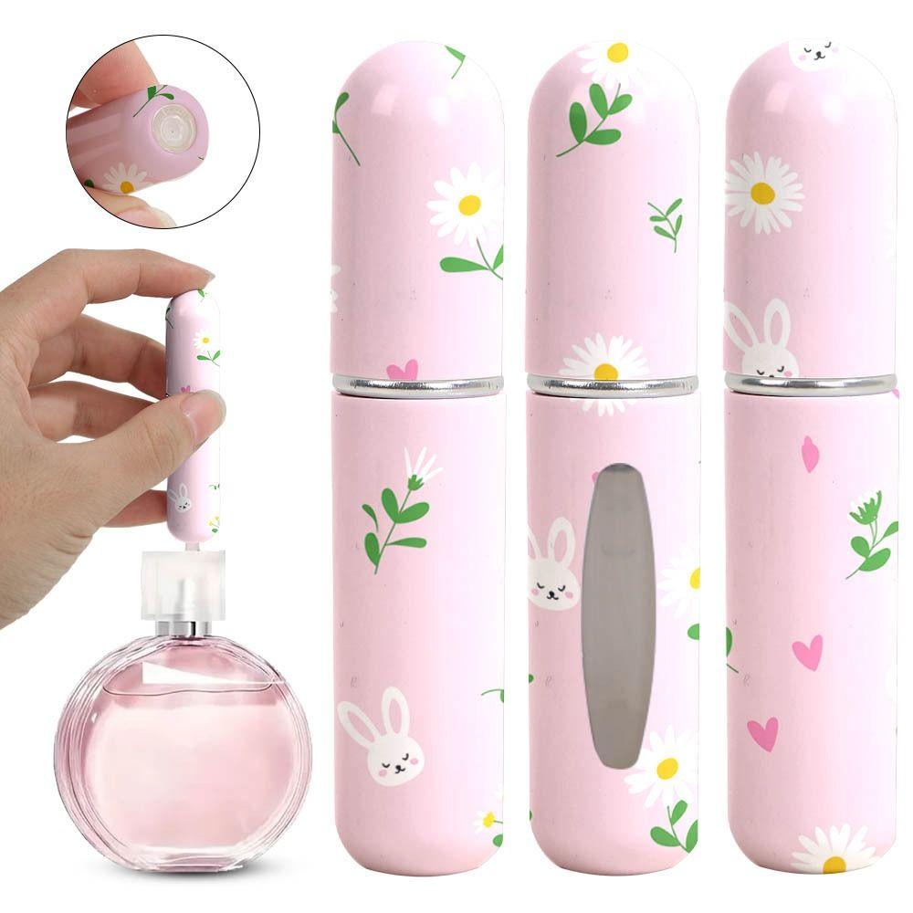 5ml Portable Mini Refillable Perfume Bottle Cute Perfume Dispensing Bottles Travel Empty Cosmetic Containers Spray Atomizer