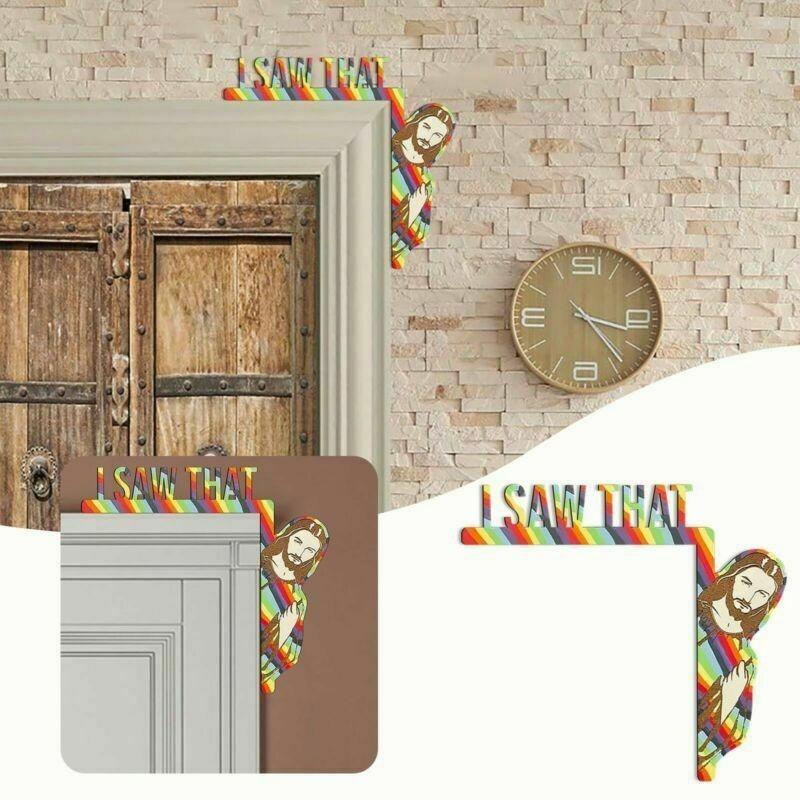 Door Frame Decor I Saw That Jesus Sign Door Corner Decoration Christian Home DIY