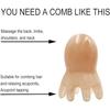 1pc Octopus Shaped Head Meridian Acupoint Massage Comb Wide Tooth Scalp Comb Back Neck and Back Manual Deep Massage Tools