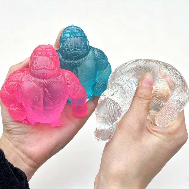 Spielzeug Squishy Antistress Orang-Utan Fidget Elastisch Dehnbar Affe Knetspielzeug Lustiger Gorilla Stressabbau Spielzeug für Erwachsene Geschenk Präsent