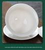 Dehua White Porcelain Gaiwan: Thin Body Sancai Tea Bowl for Kung Fu Tea, Large Ceramic Cup for Home Brewing
