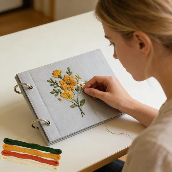 Yeni Başlayanlar İçin Nakış Seti Çiçek Desenleri Nakış Dikişlerini Öğrenin El Nakışı Seti Çok Sayıda Aksesuar İçerir El Sanatları Severler İçin Hediye