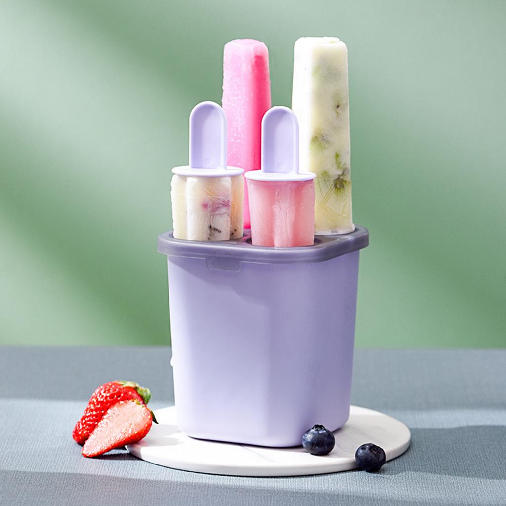 Popsicle Ice Pop Cream Mold Food Grade Pop Molds with Sticks & Drip-guards for Ice Cream Popsicle Yogurt Pudding
