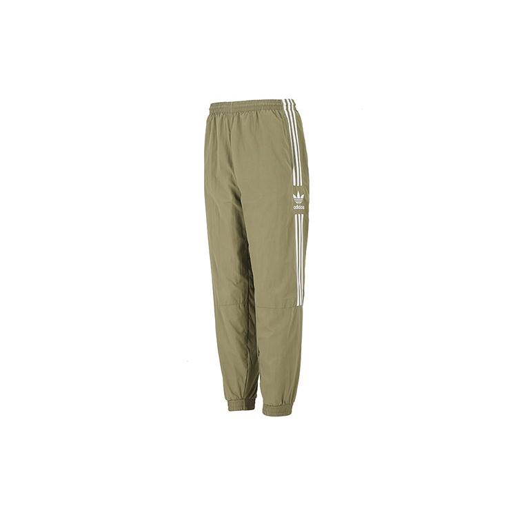 Men s adidas originals Lock Up Tp Stripe Logo Woven Bundle Feet Sports Pants/Trousers/Joggers Autumn Green H41386 L
