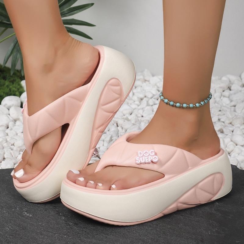 Fashion Women's Flip Flops 2025 Summer New Casual Slippers Fashion Platform Slippers for Women Outdoor Beach Slippers Lightw EVA Slides