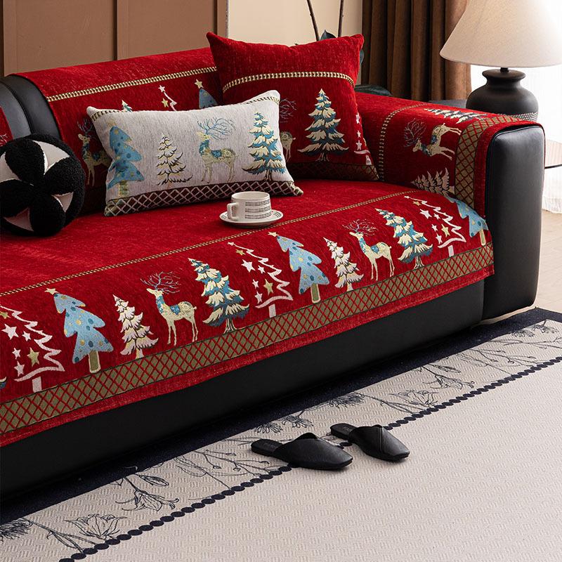 Premium Sofa Cushion  New Four-Season Universal Straight Row Special-Shaped Seat Cushion Fixed Non-Slip Sofa Cover Cloth Towel