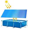 Pool Solar Cover Insulated Rectangle Pool Heating Cover Pool Warmer Heat Retaining Blanket for Swimming Pool Hot Tub Spa