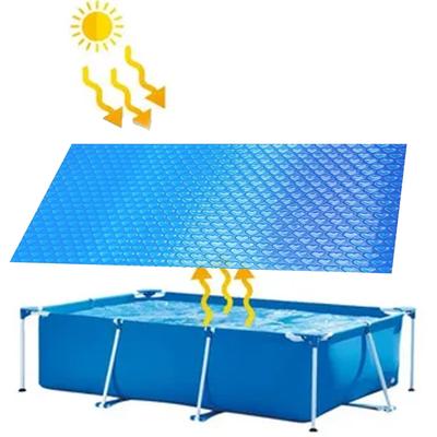 Pool Solar Cover Insulated Rectangle Pool Heating Cover Pool Warmer Heat Retaining Blanket for Swimming Pool Hot Tub Spa